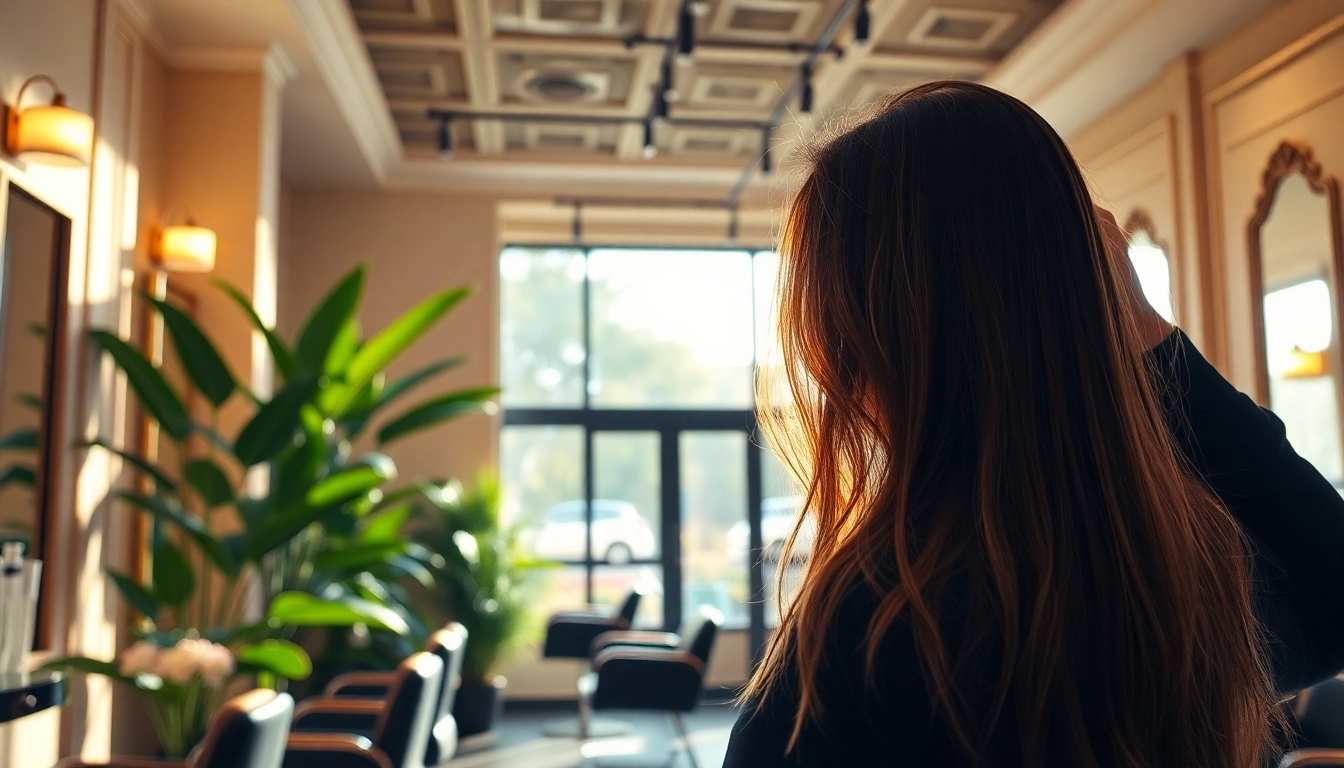 Interior of the best hair salon san diego, showcasing luxury and relaxation.