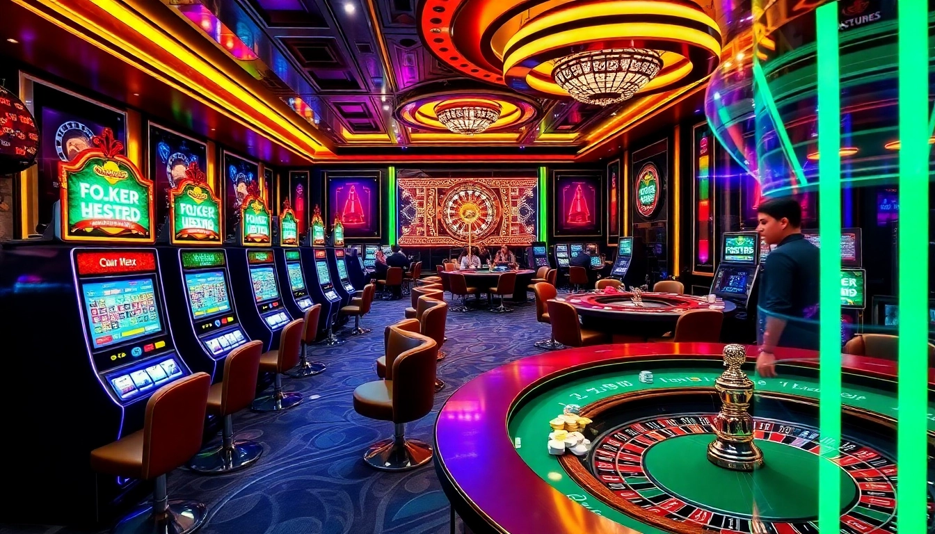 Players enjoy thrilling games at the LC88 casino, experiencing excitement and luxury.