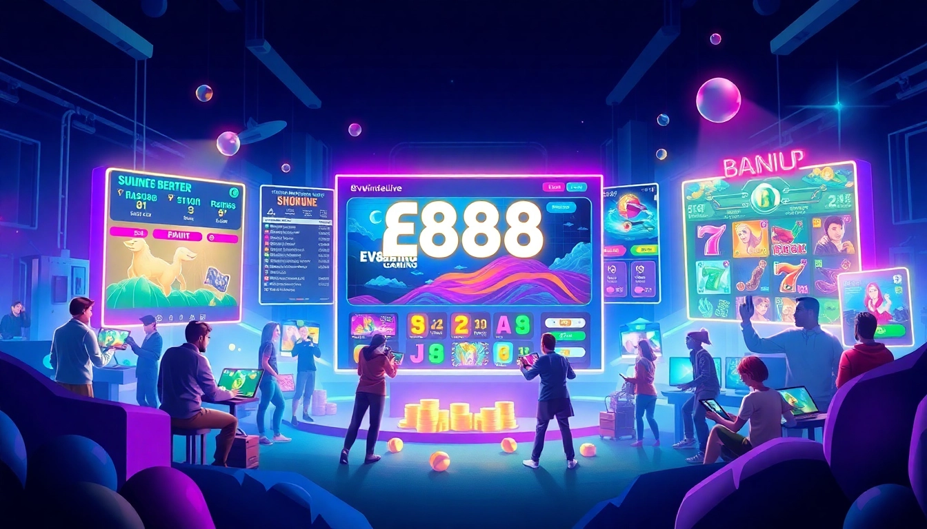 Ev88win.live showcases an engaging online gaming experience with dynamic games and vibrant digital interface.