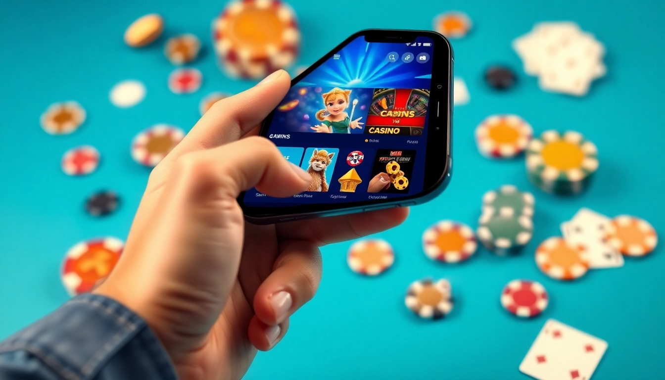 Engaging user viewing 888b.rodeo mobile app showcasing exciting gambling options.