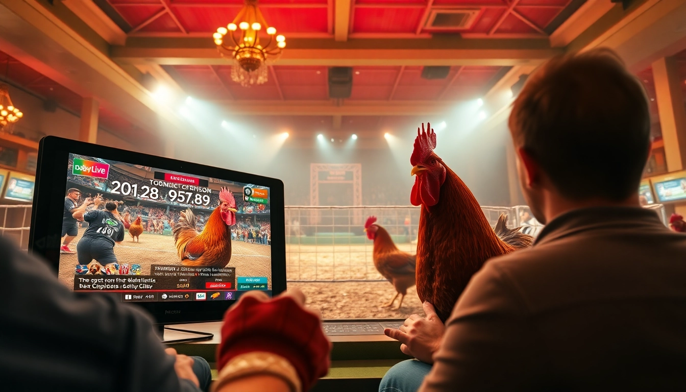 Engaging online gaming experience on dagawin.live with live cockfighting matches.
